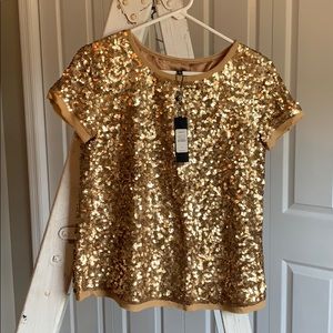 Talbots sequined shirt